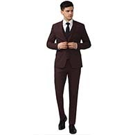 Van Heusen Men's Polyester Blend Three Piece Suit-Dress Set