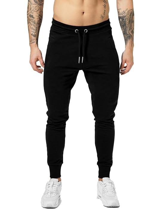 JUGULAR Men's Slim Fit Cotton Track Pant